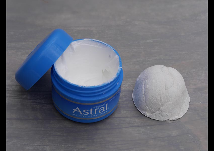 Astral, hand cream, plaster cast, 2014
