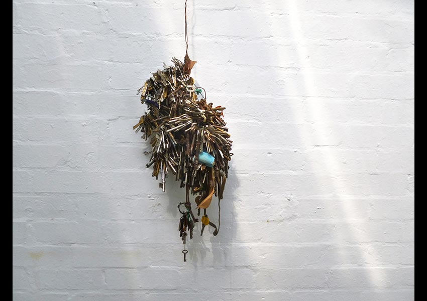 A Bundle of Keys, installation, keys, wire, 2015